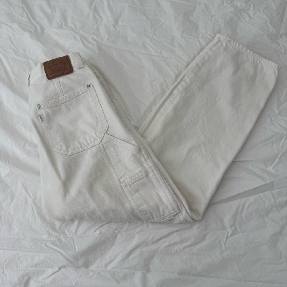 Levi’s dad utility jeans size 24 off white